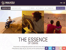 Tablet Screenshot of omanhotels.com